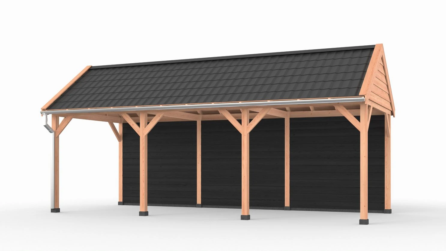 Douglas DIY overkapping, 750 x 300, met achterwand, Westwood - Afbeelding 3